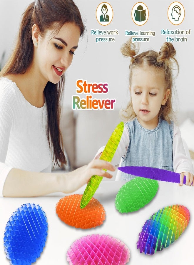 KEJIH Fidget Worm Toy 7 PCS - Sensory Slug Fidget Toy,Multicolor Stress Relief Fidget Toys,Resistance Fidget Toys,Anxiety Relief Toys for Kids & Adults,Elastic Mesh Toys (7 Colors Packing) - Image 4